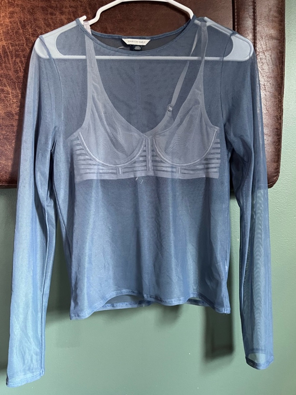American Eagle Sheer Mesh Top
